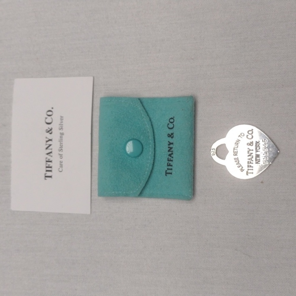 Tiffany & Co 925 Sterling Heart Tag Pendant